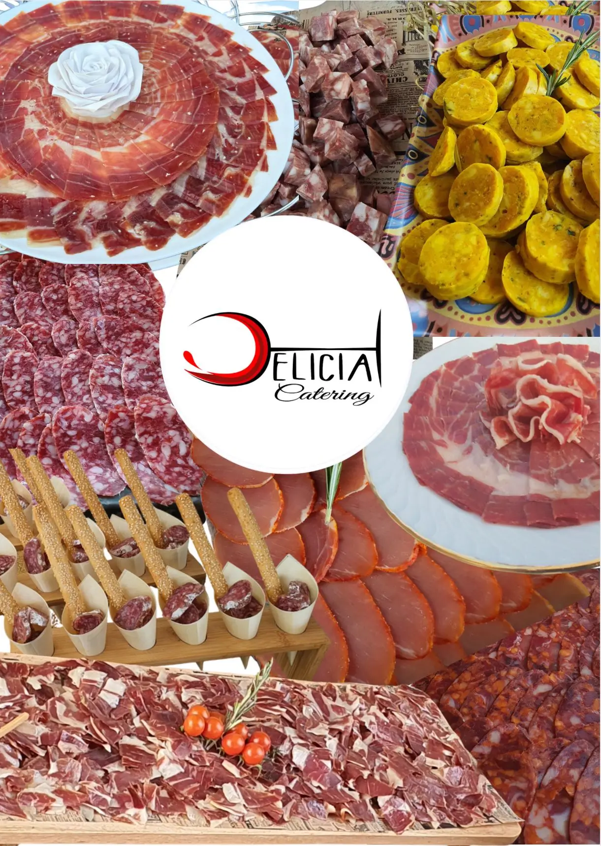 Monstrando platillos para servicios