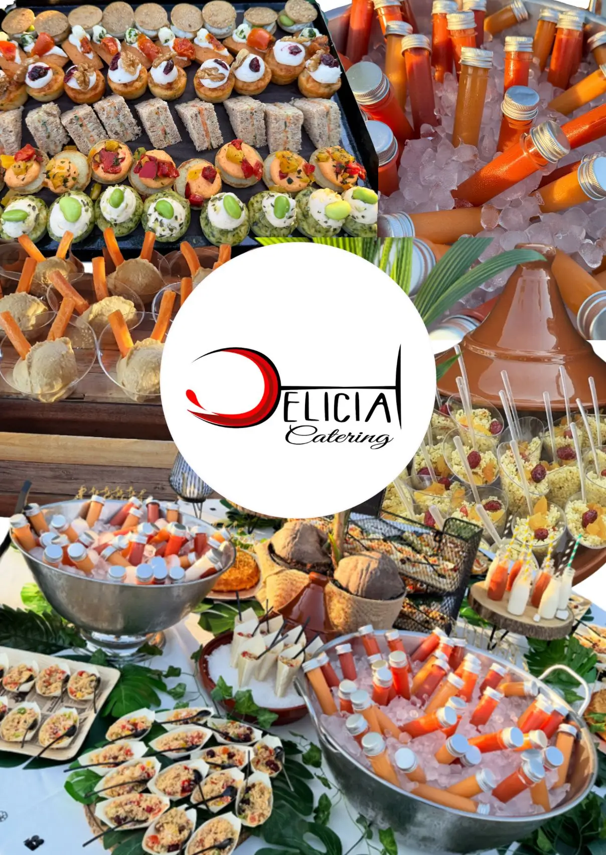 Monstrando platillos para servicios