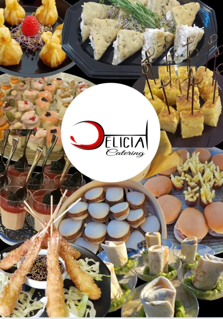 Monstrando platillos para servicios