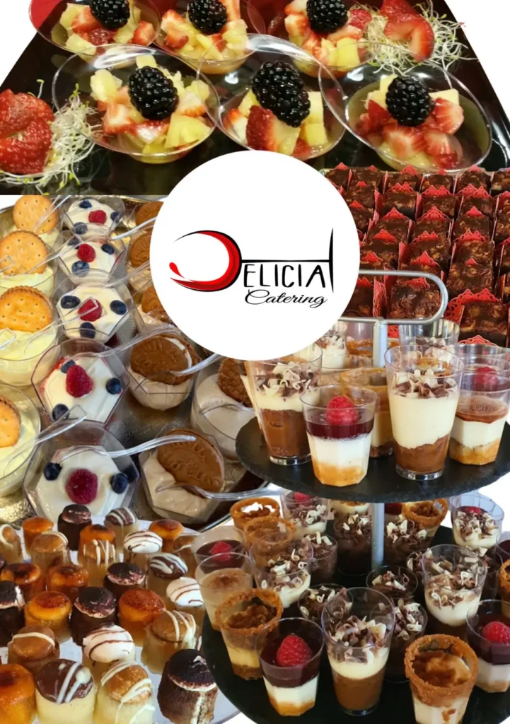 Monstrando platillos para servicios