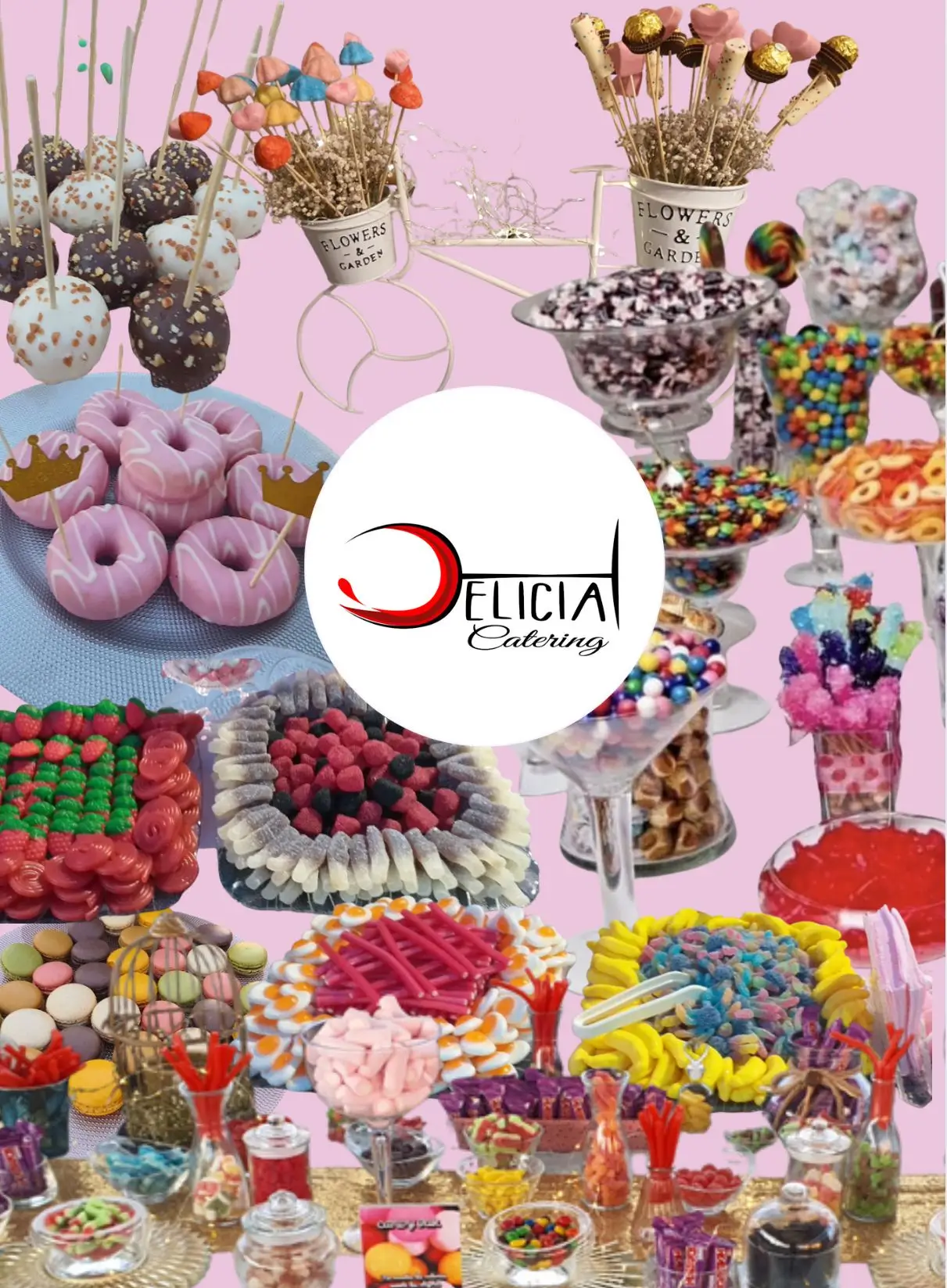 Monstrando platillos para servicios